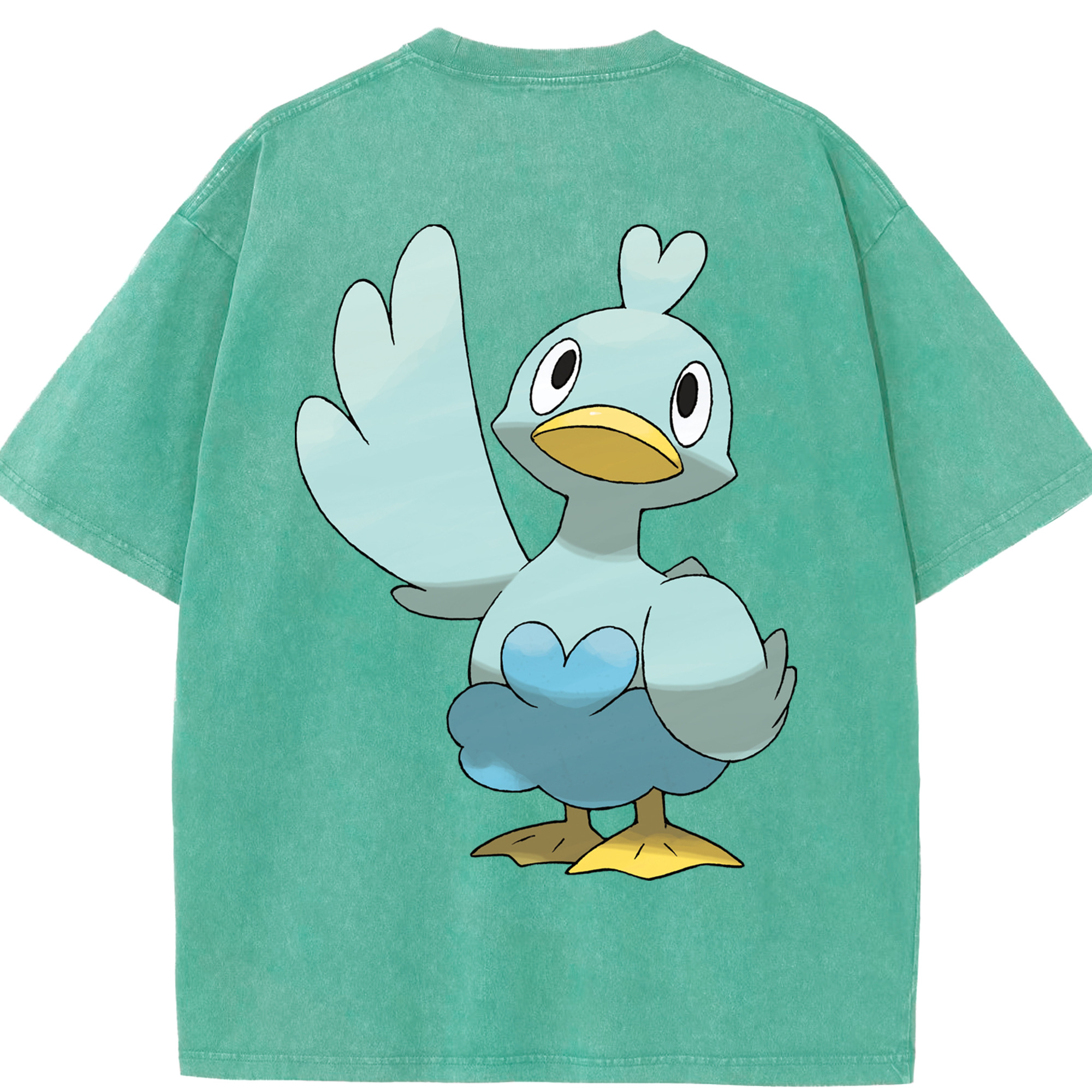 （画像用） ポケットモンスター Pokémon 綿100% ヴィンテージ風 半袖Tシャツ（背面プリント）